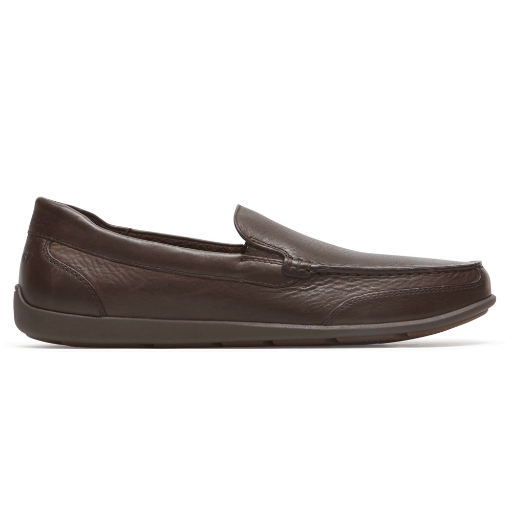 Rockport Canada Bennett Lane 4 Venetian - Mens Slip-Ons Brown (PSL812609)